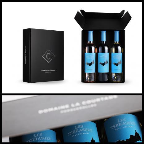 Visuel bouteille de vin Domaine La Courtade - Coffrets cadeaux Les Terrasses